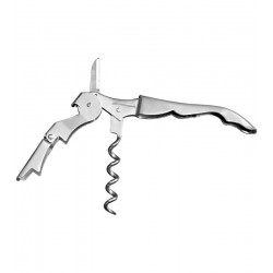 Saca Rolhas 12cm 2 Estágios Inox
